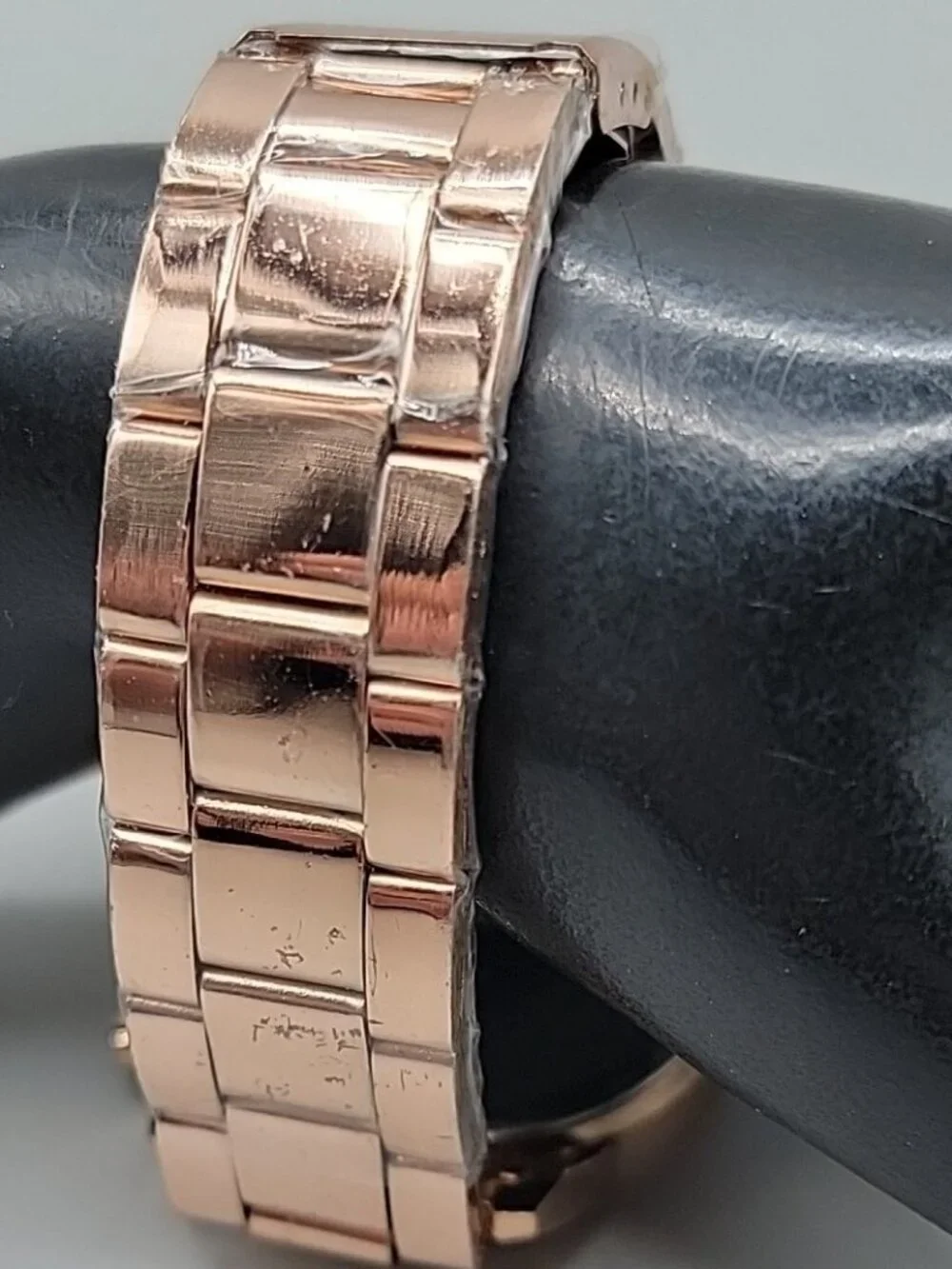 Geneva Ladies Boyfriend Watch Chic Rose Gold Tone 7.5